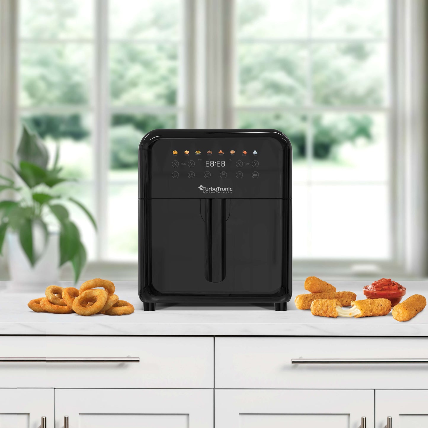 TurboTronic AF190 Digital Airfryer - Sort