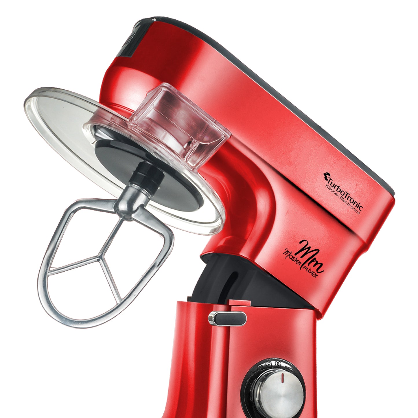 TurboTronic TT-015 Food Processor - Blender - 6,5 Liter - Rød