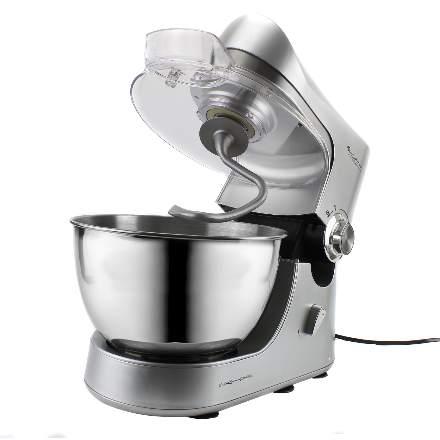 TurboTronic TT-002 Røremaskine - 5 liter - Sølv
