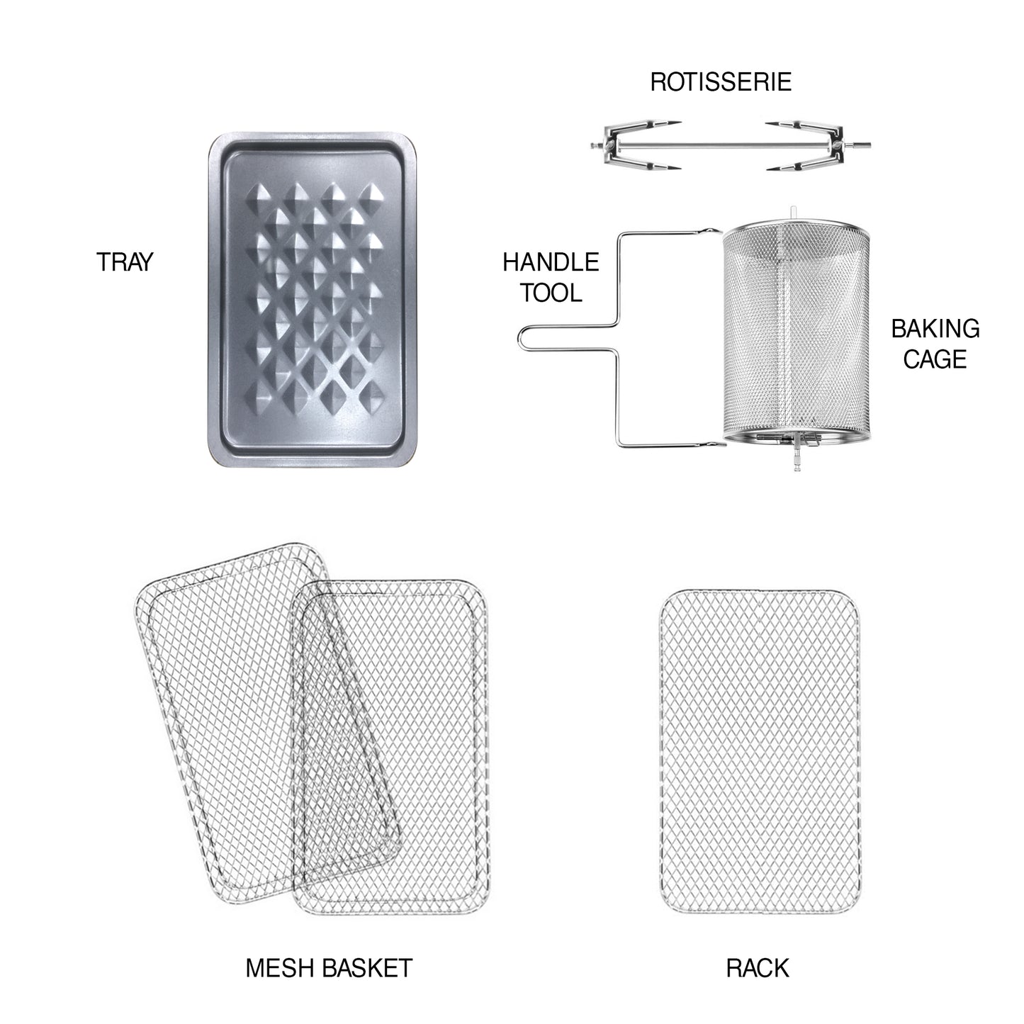 TurboTronic AF2 XL Airfryer - 9-in-1 Varmluftsovn - 12L - Sort