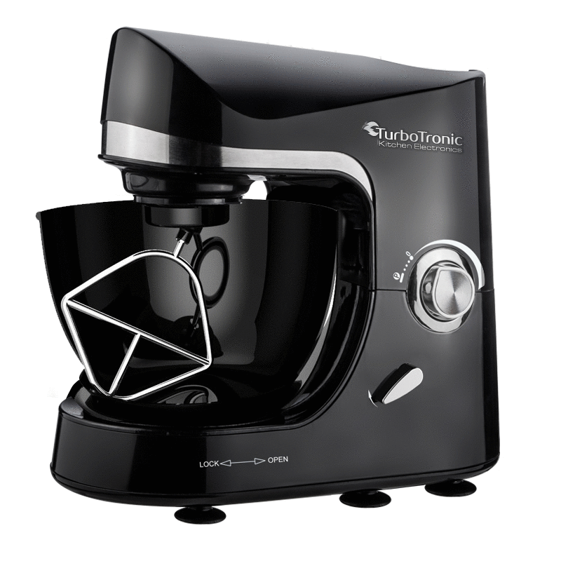 TurboTronic TT-002 Røremaskine - 5 liter - Sort