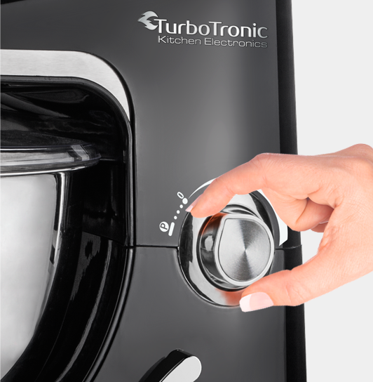TurboTronic TT-002 Røremaskine - 5 liter - Sort
