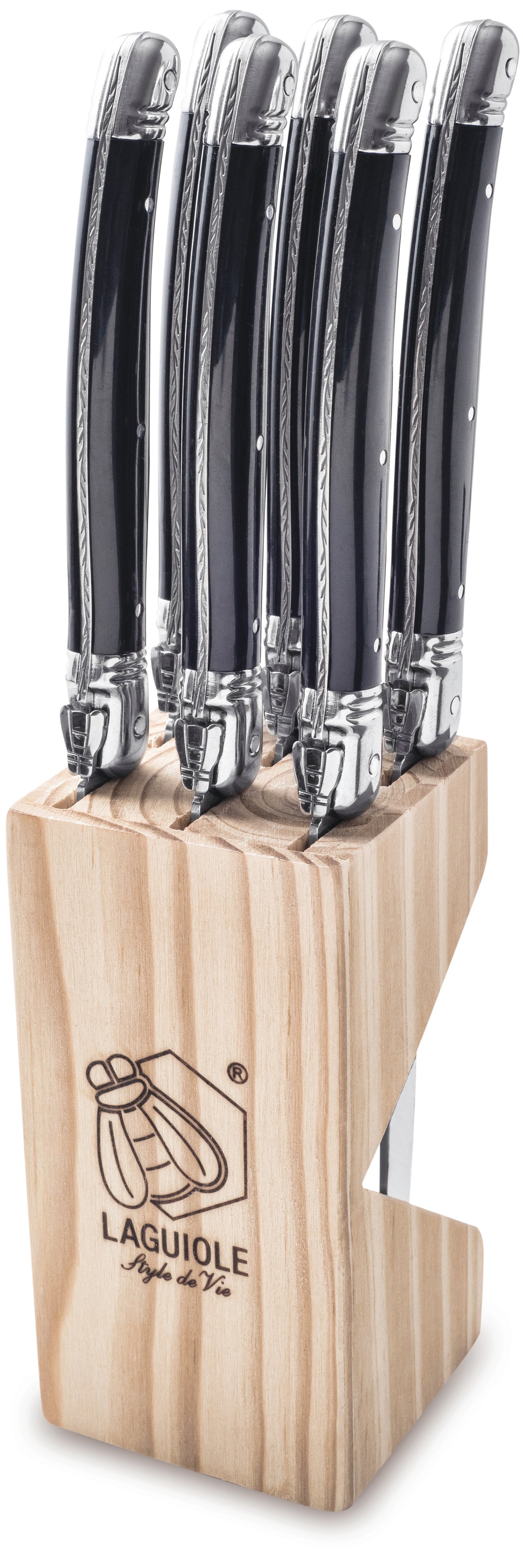 Steakknive - Premium - 6 stk - Sort