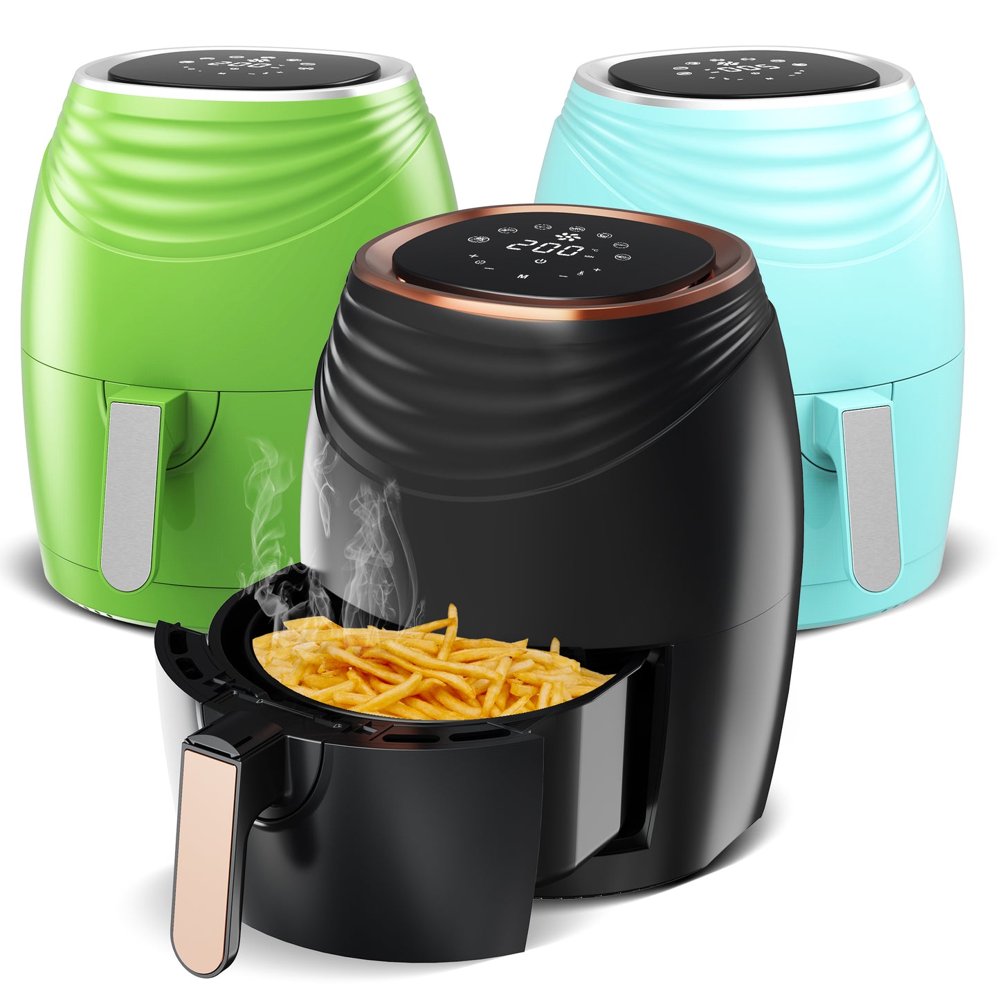 TurboTronic AF11D Digital Airfryer - 3.5L - Turkis