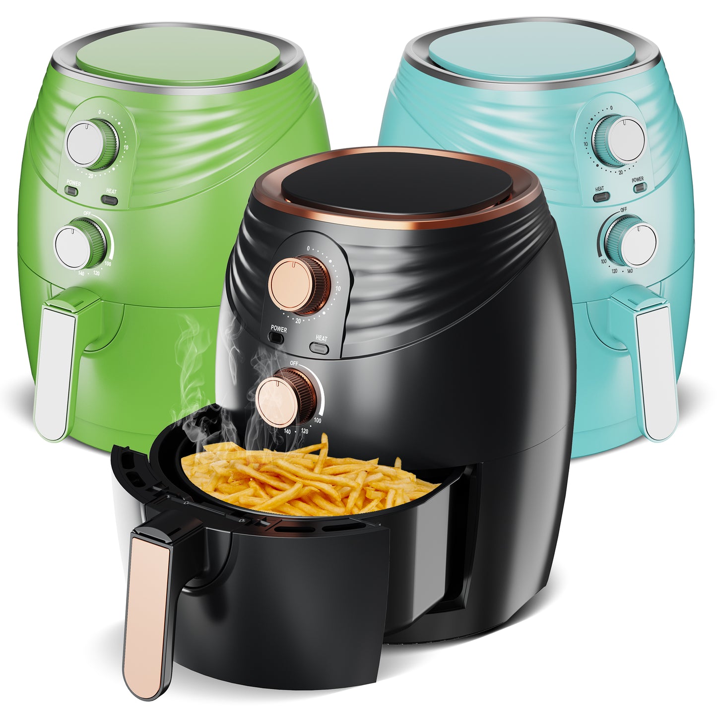TurboTronic AF11M Airfryer - 3.5L - Grøn