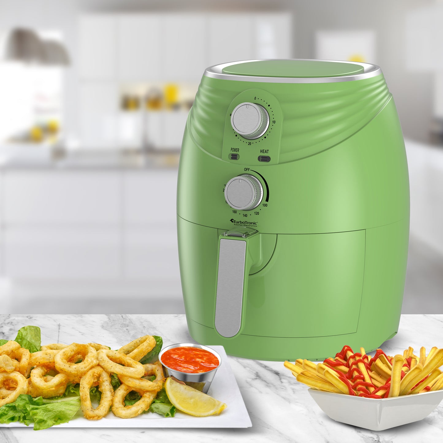 TurboTronic AF11M Airfryer - 3.5L - Grøn