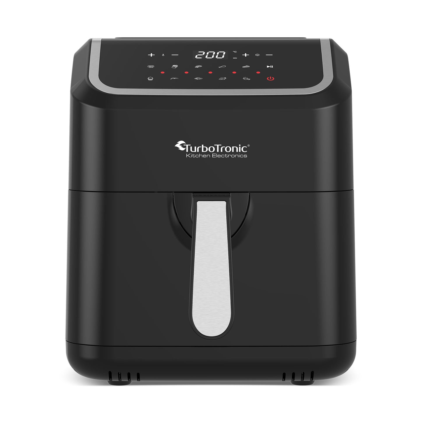 TurboTronic AF12 Digital Airfryer XL - Hot air fryer - 5 Liter - Sort