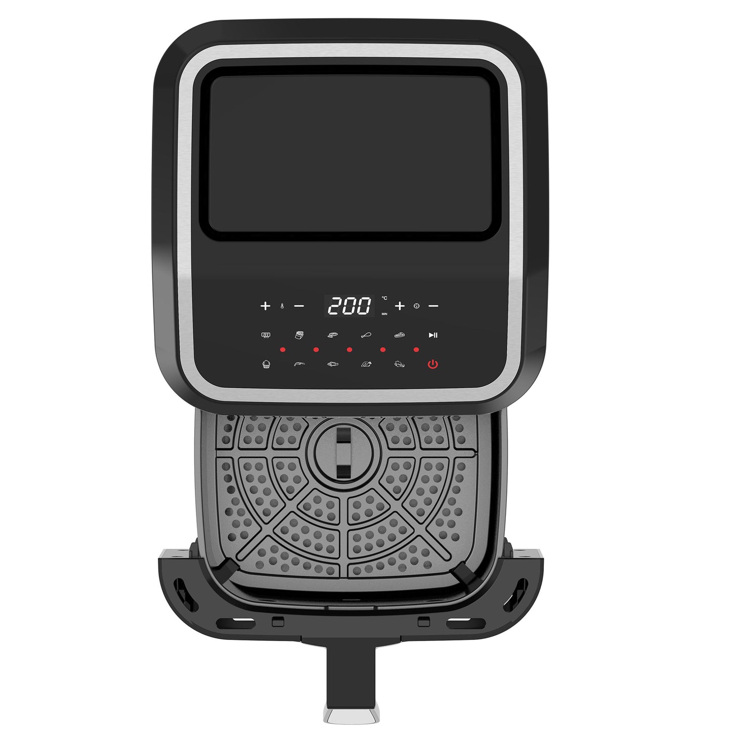 TurboTronic AF12 Digital Airfryer XL - Hot air fryer - 5 Liter - Sort