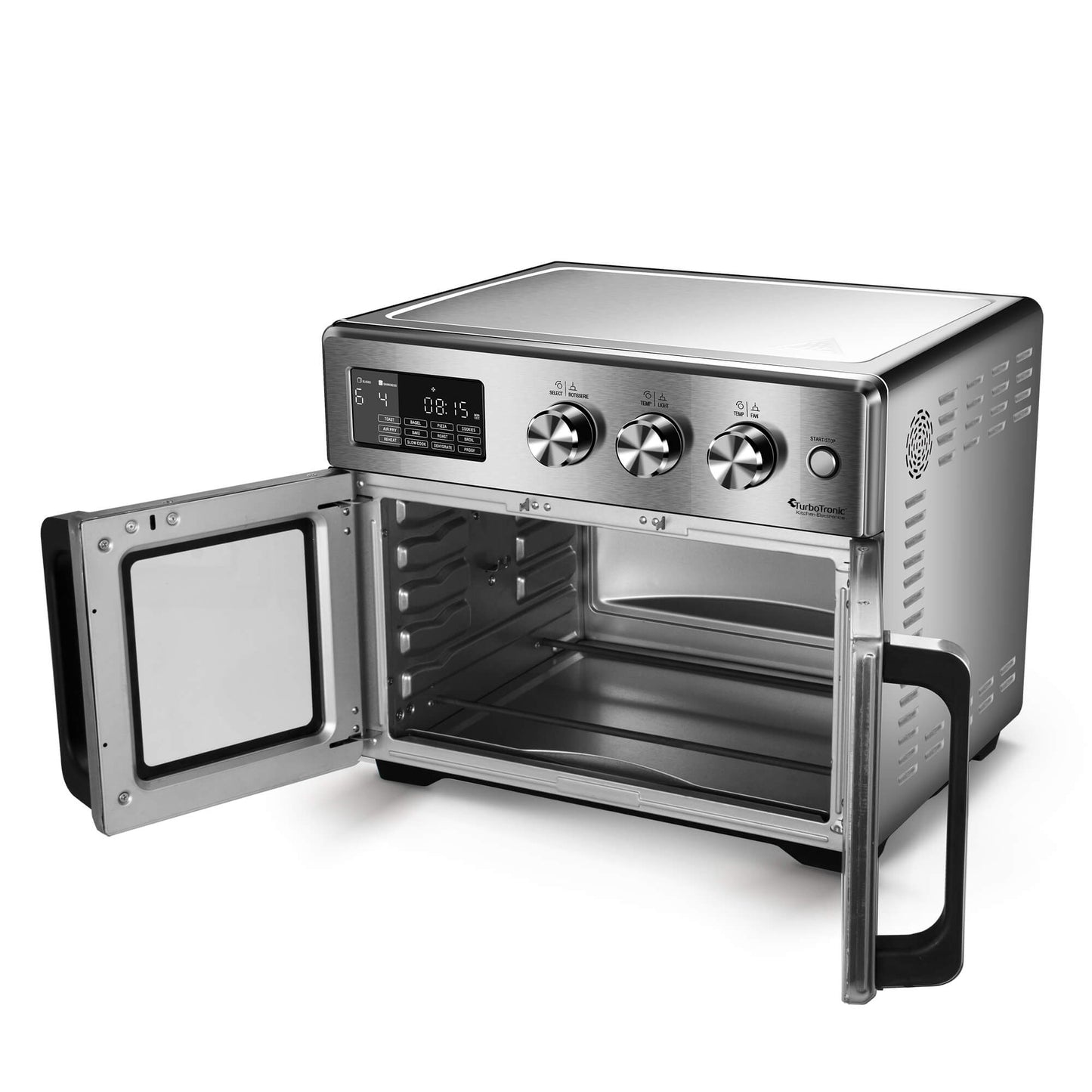 TurboTronic AFD32 Airfryer XXL og ovn - dobbeltdør - 32 Liter - Rustfrit stål