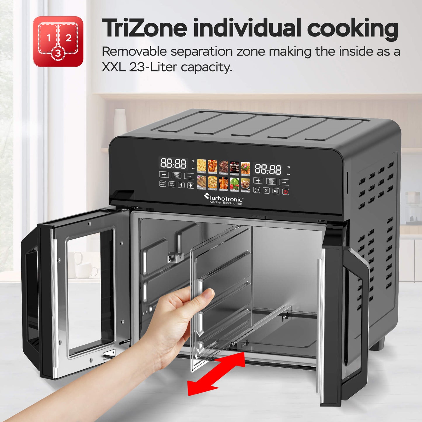 Airfryer ovn - Turbotronic - AFO240 - Sort
