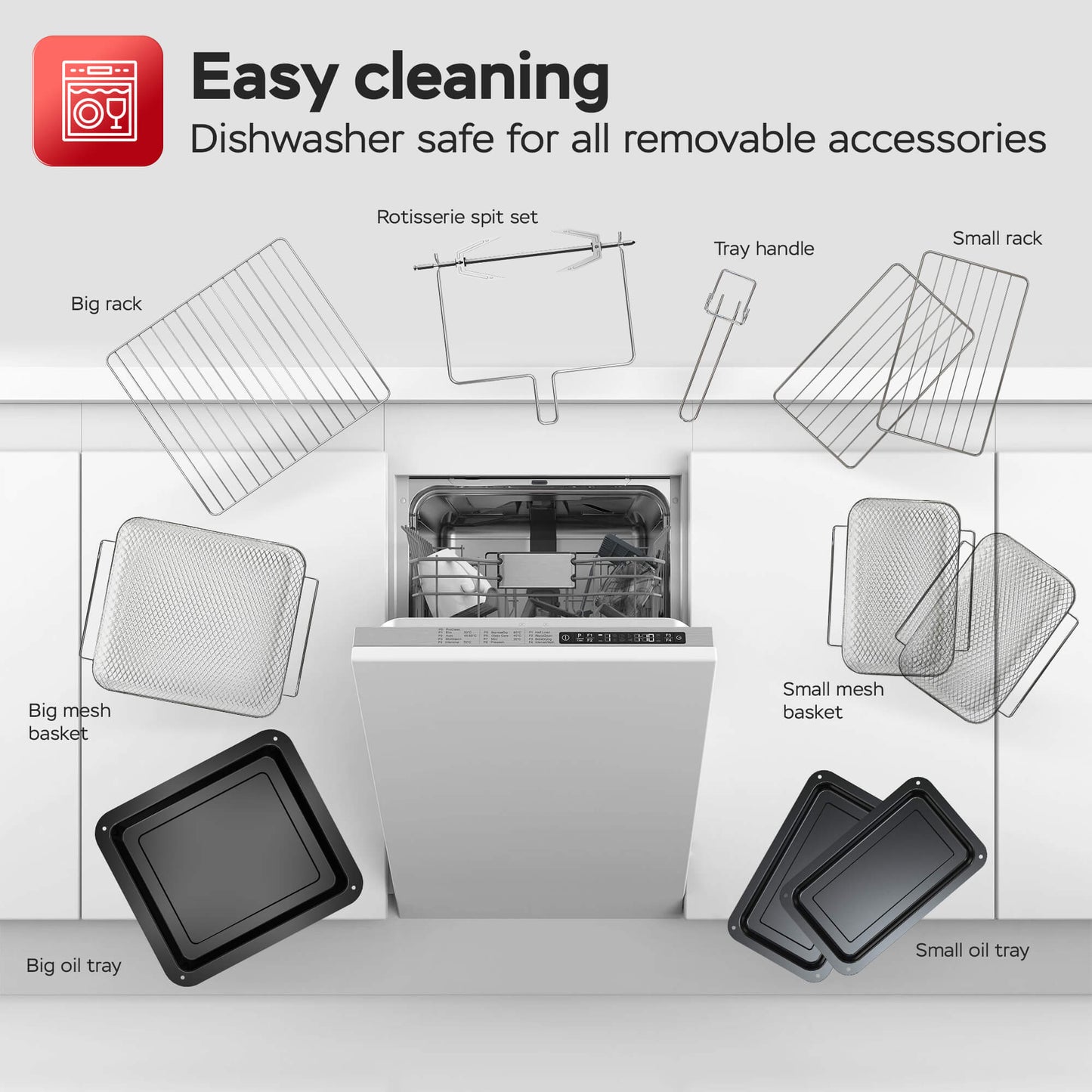 Airfryer ovn - Turbotronic - AFO240 - Sort