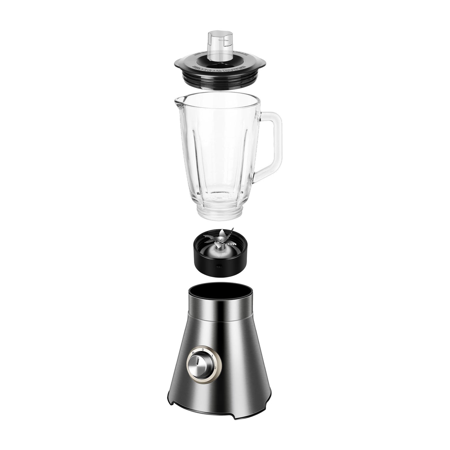 TurboTronic BG9 Blender+juicer - 1.5 liter - Rustfrit stål