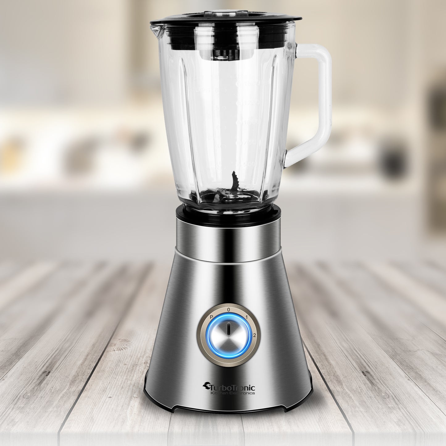 TurboTronic BG9 Blender+juicer - 1.5 liter - Rustfrit stål
