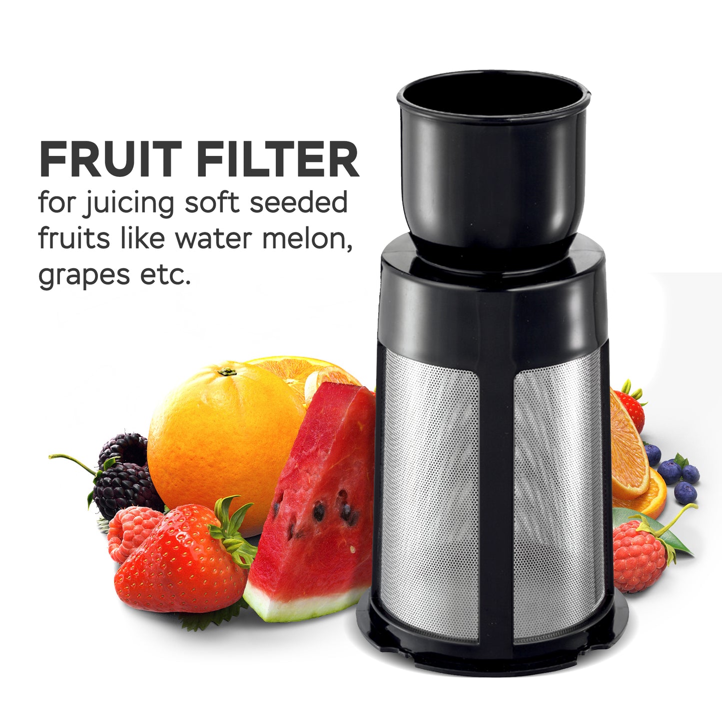 TurboTronic BG9 Blender+juicer - 1.5 liter - Rustfrit stål