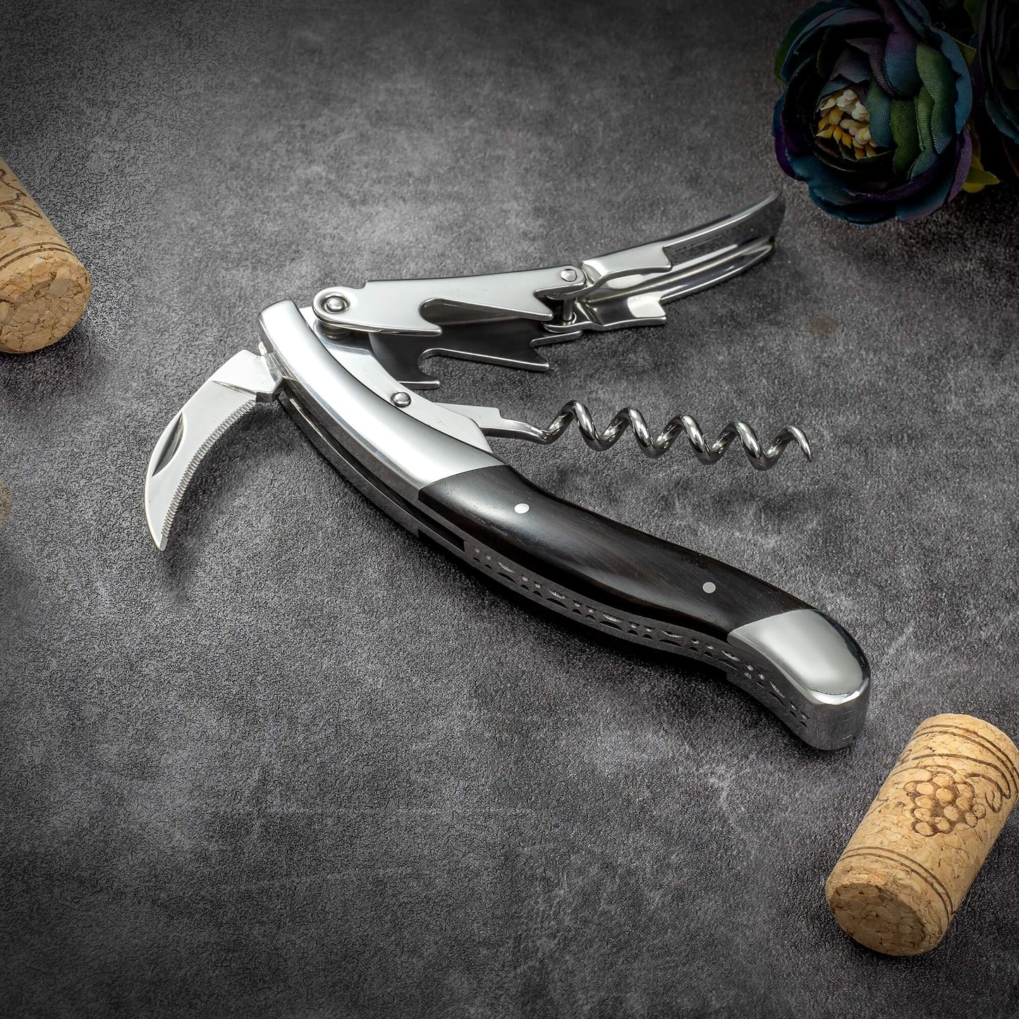 Proptrækker - Laguiole Vita Vinci - Ibenholt