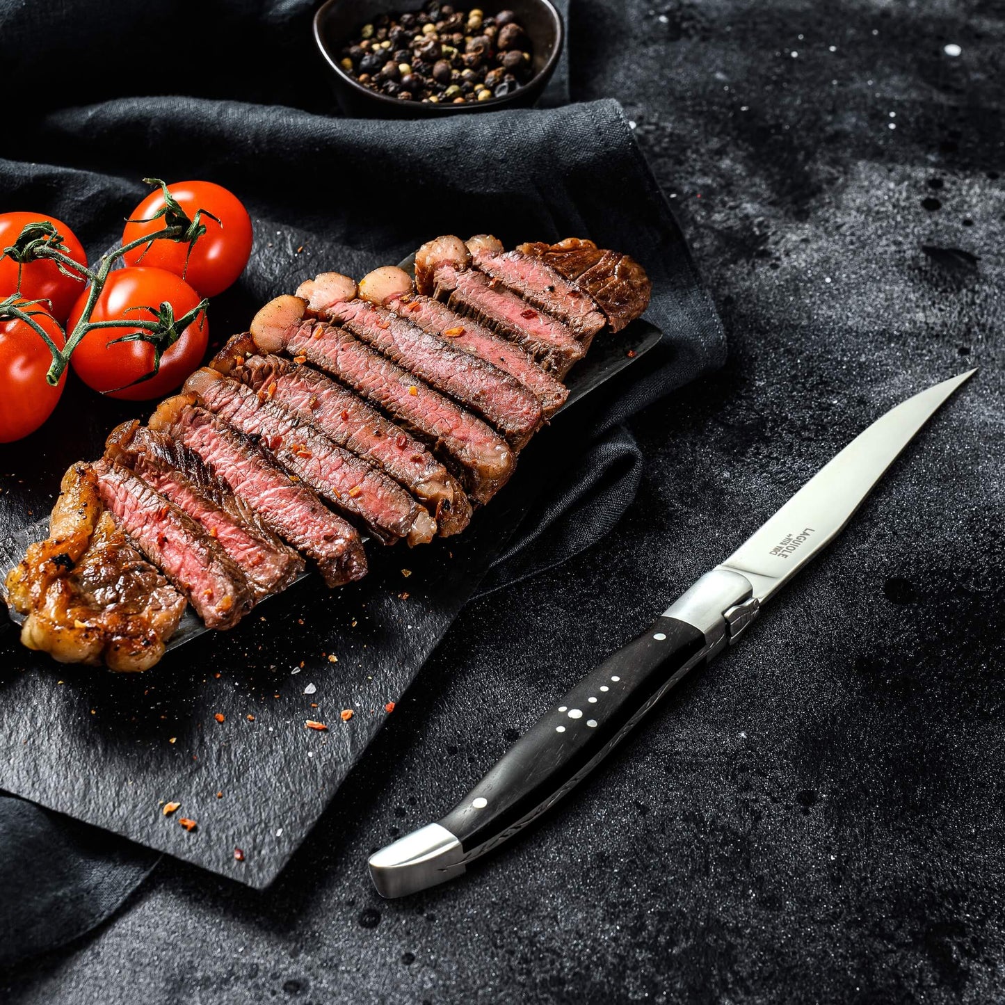 Steakknive - Laguiole Vita Vinci - Prestigio - Ibenholdt