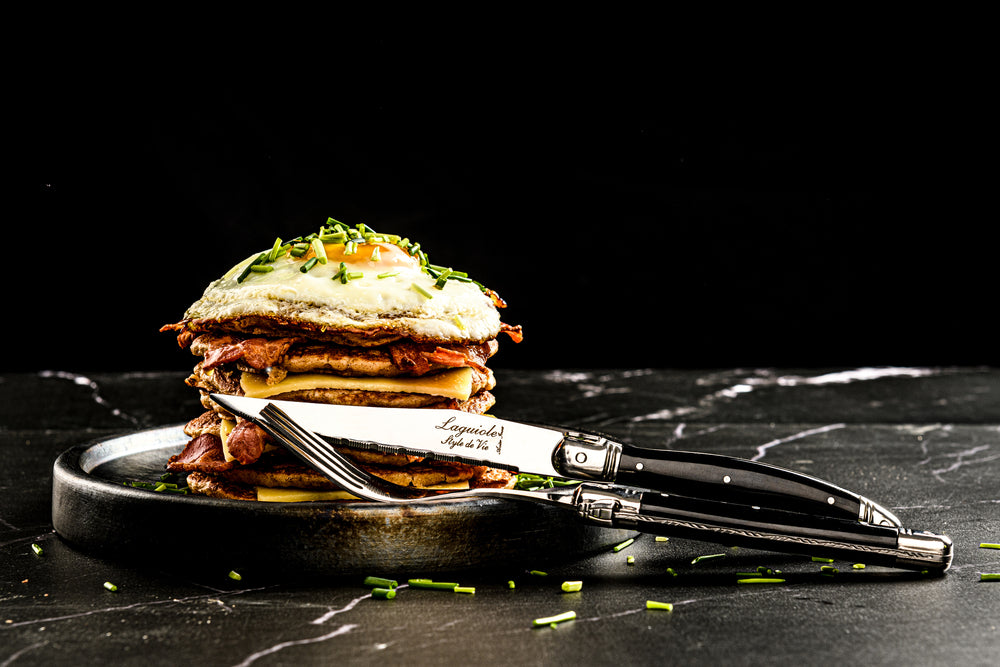 Steakknive - Premium - 6 stk - Sort