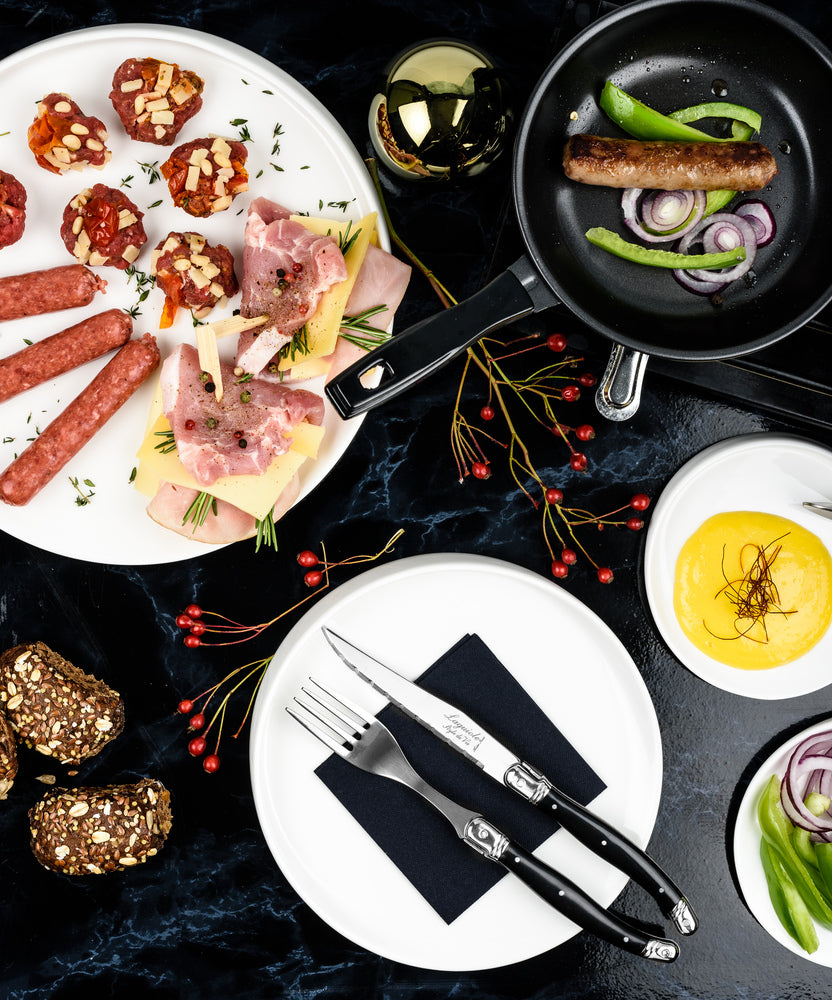 Steakknive - Premium - 6 stk - Sort