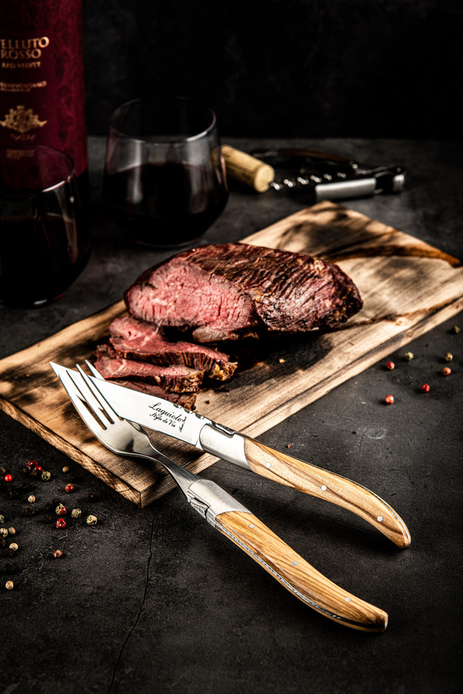 Steakknive - Luksus - Oliventræ, 6 stk.