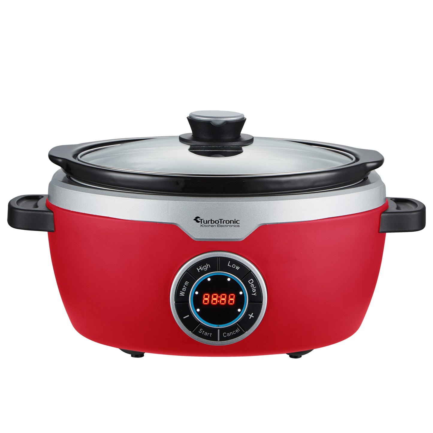 TurboTronic SC100 Digital Slowcooker - 3.5 Liter - Rød
