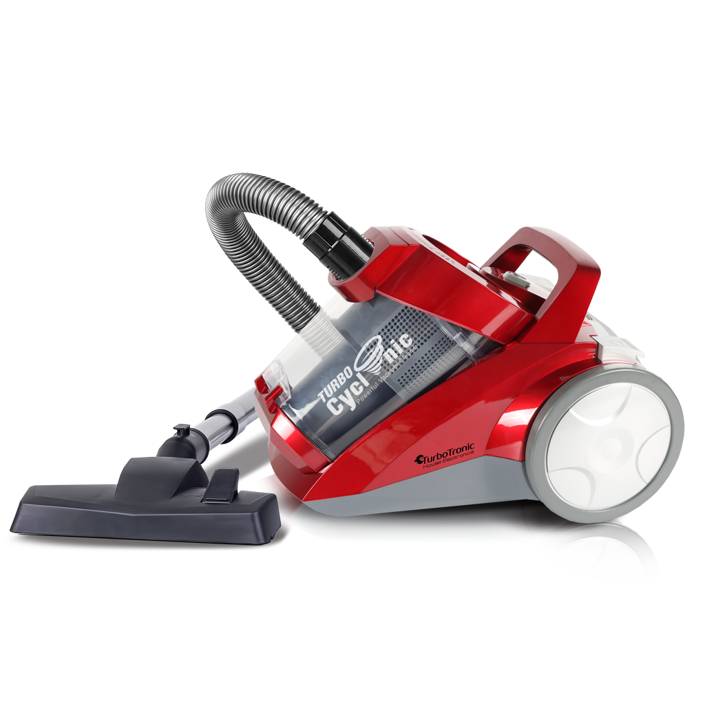 TurboTronic CV04 Poseløs Støvsuger - 4 Liter - Rød