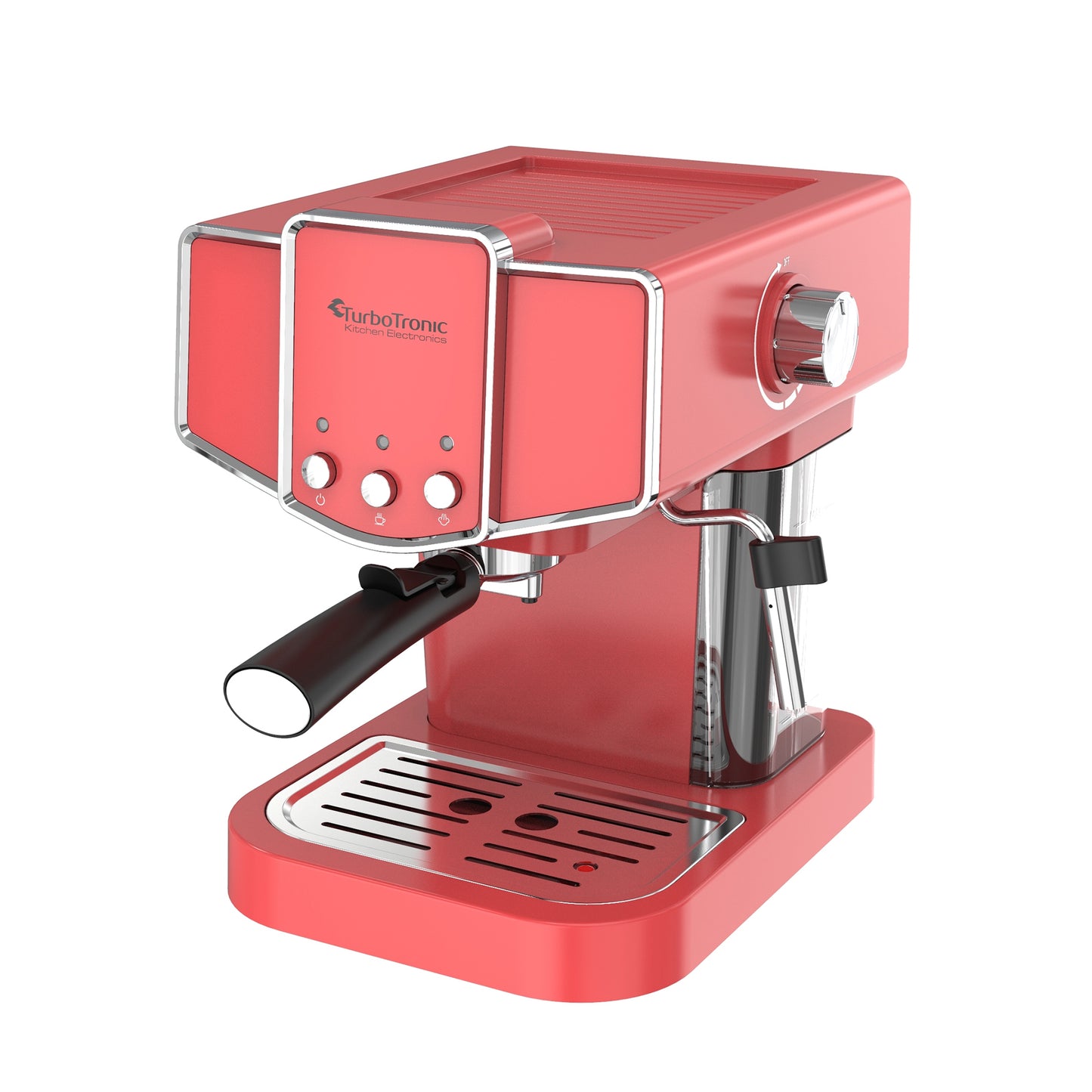 TurboTronic CM23 Stempelmaskine - Espressomaskine - Rød