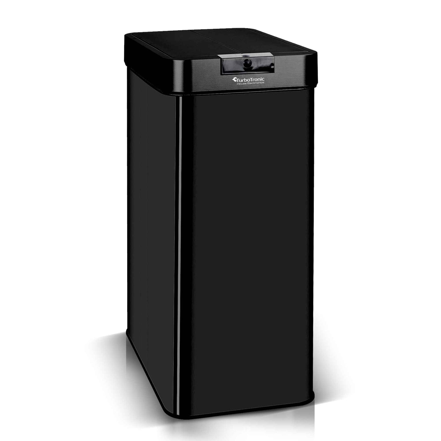 TurboTronic 58ESB skraldespand med sensor - 58 liter - Sort / rustfrit stål