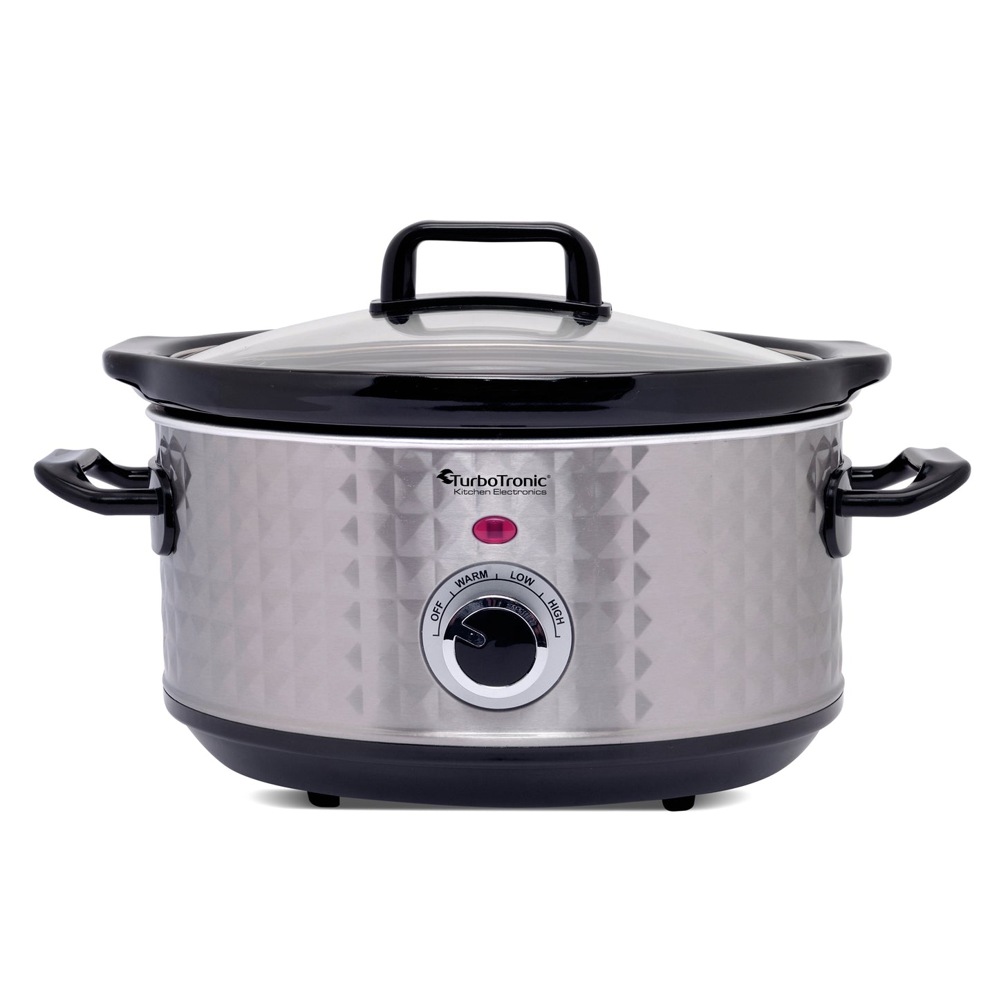 TurboTronic SC3D Slowcooker med varmefunktion - rustfrit stål - 3,5L