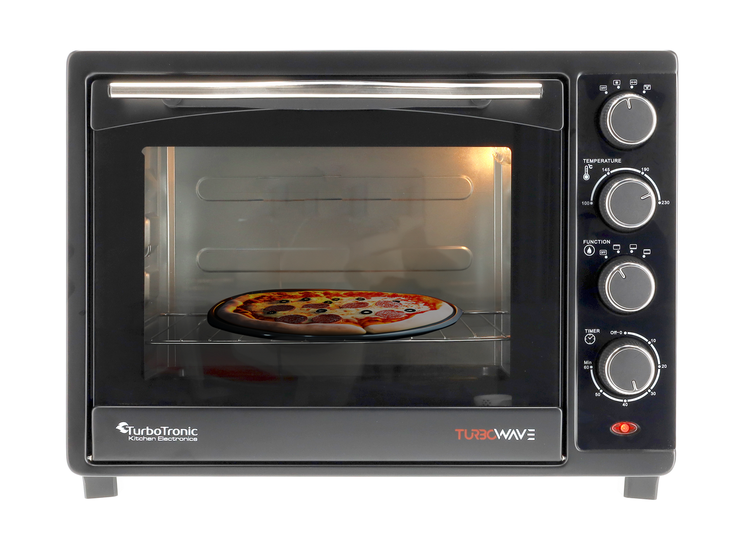 TurboTronic EV35 Fritstående Ovn - 35 liter - Sort