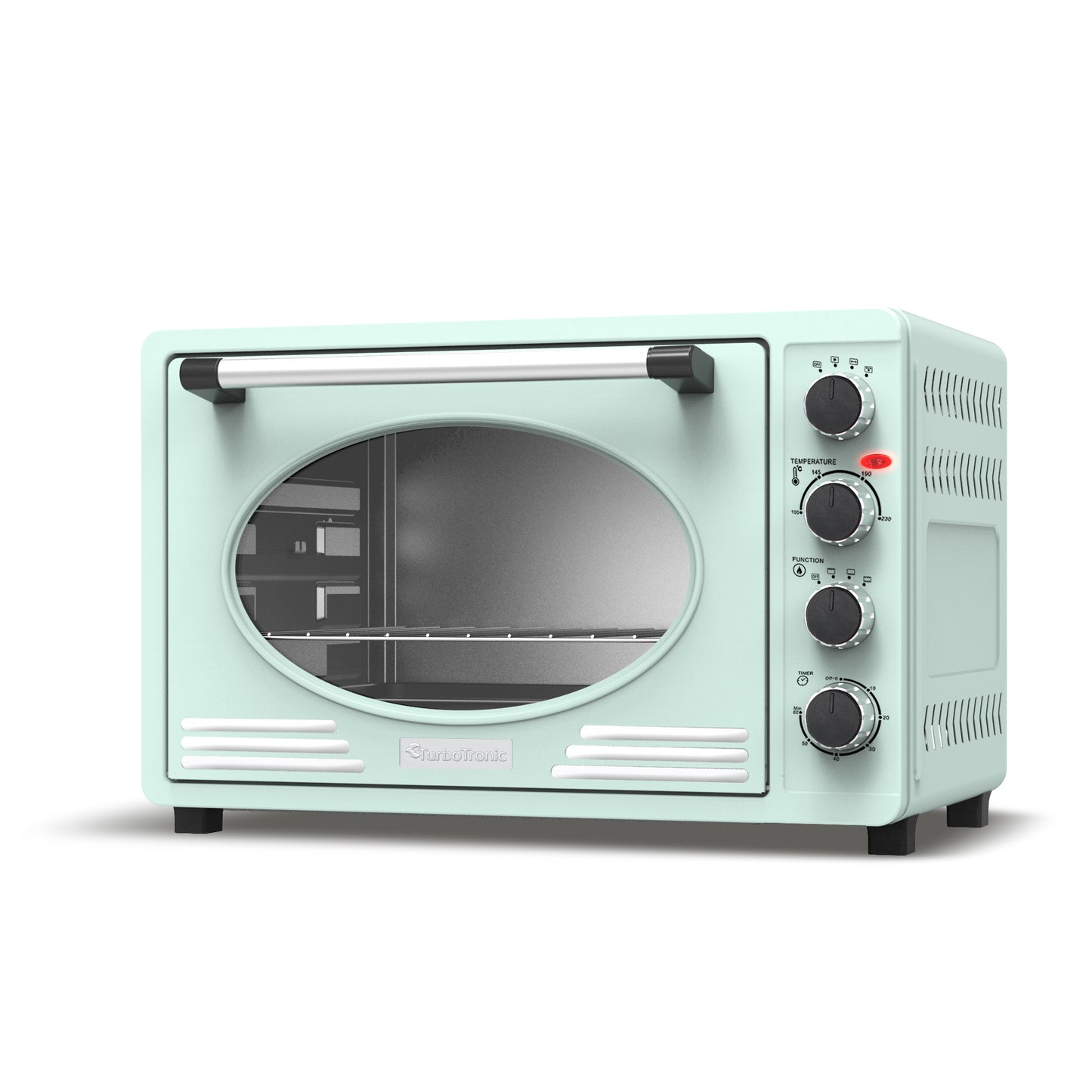 TurboTronic EV45R Retro Elektrisk Ovn - 45 liter - Turkis