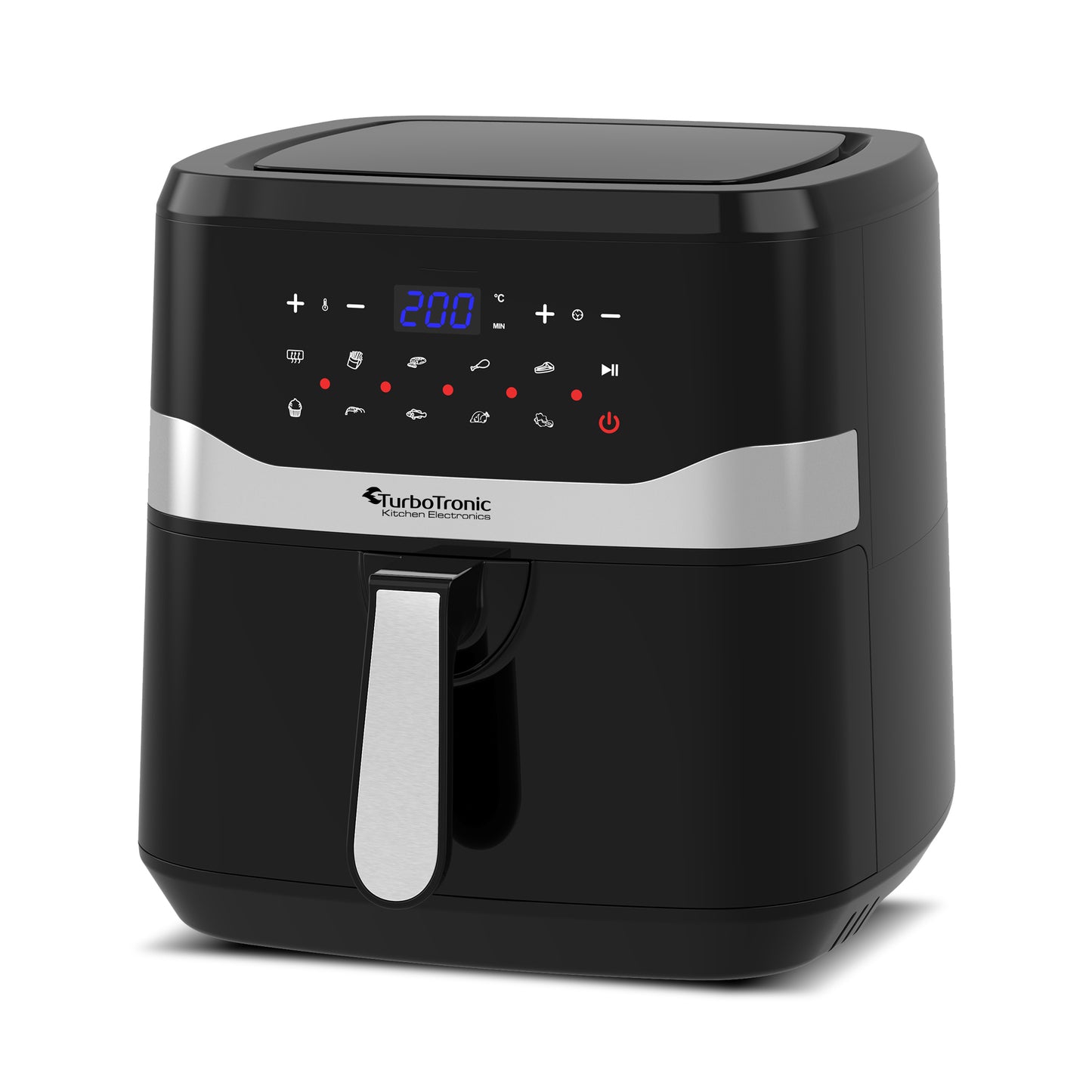 TurboTronic AF7D Digital Airfryer XL - 7.5L - Sort