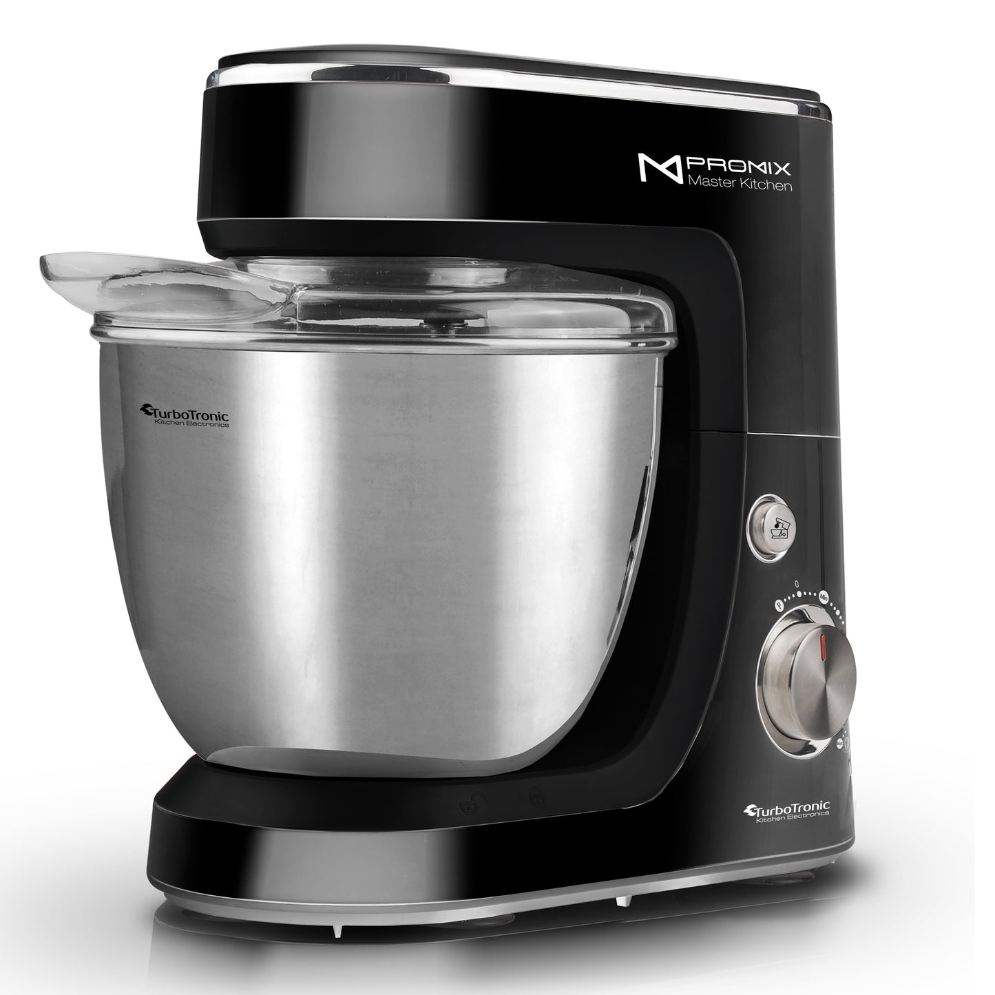 TurboTronic TT-017 Food Processor - Blender - 4.3 Liter - Black
