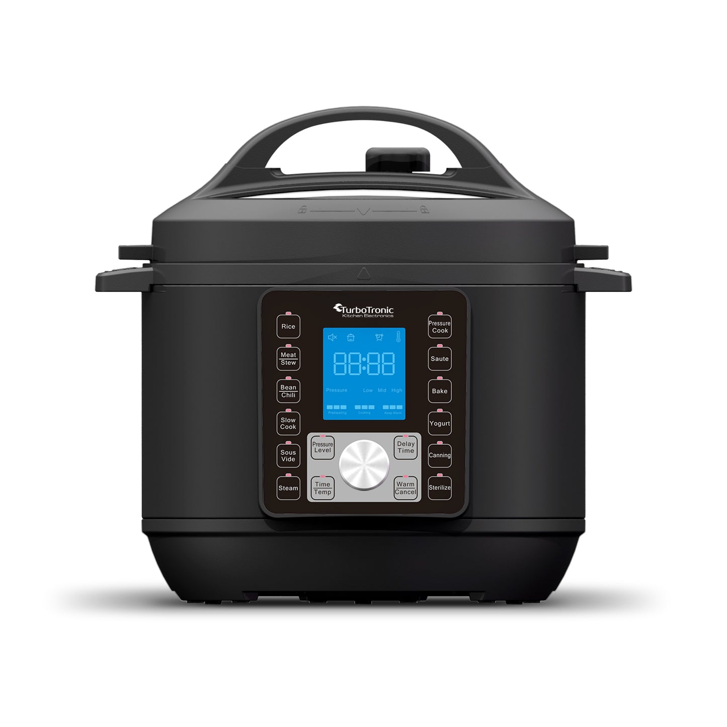 TurboTronic DPC8 Digital trykkoger - 6 liter - Sort