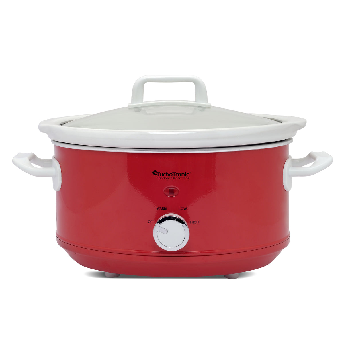 TurboTronic SC3P Slow Cooker - Steamer - 3,5 liter - Rød