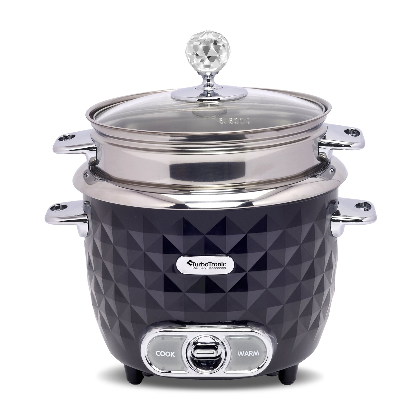 TurboTronic RC1D Riskoger og Slow Cooker - 1L - Sort