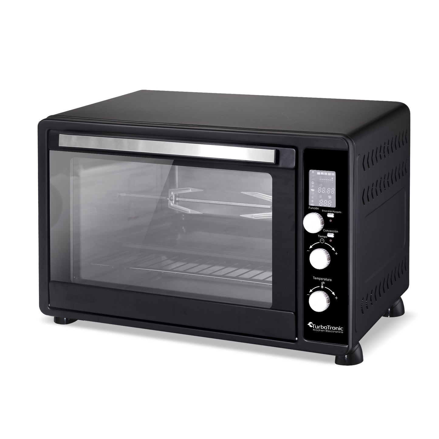 TurboTronic DEV45 Digital elektrisk Ovn - 45 litre - Sort