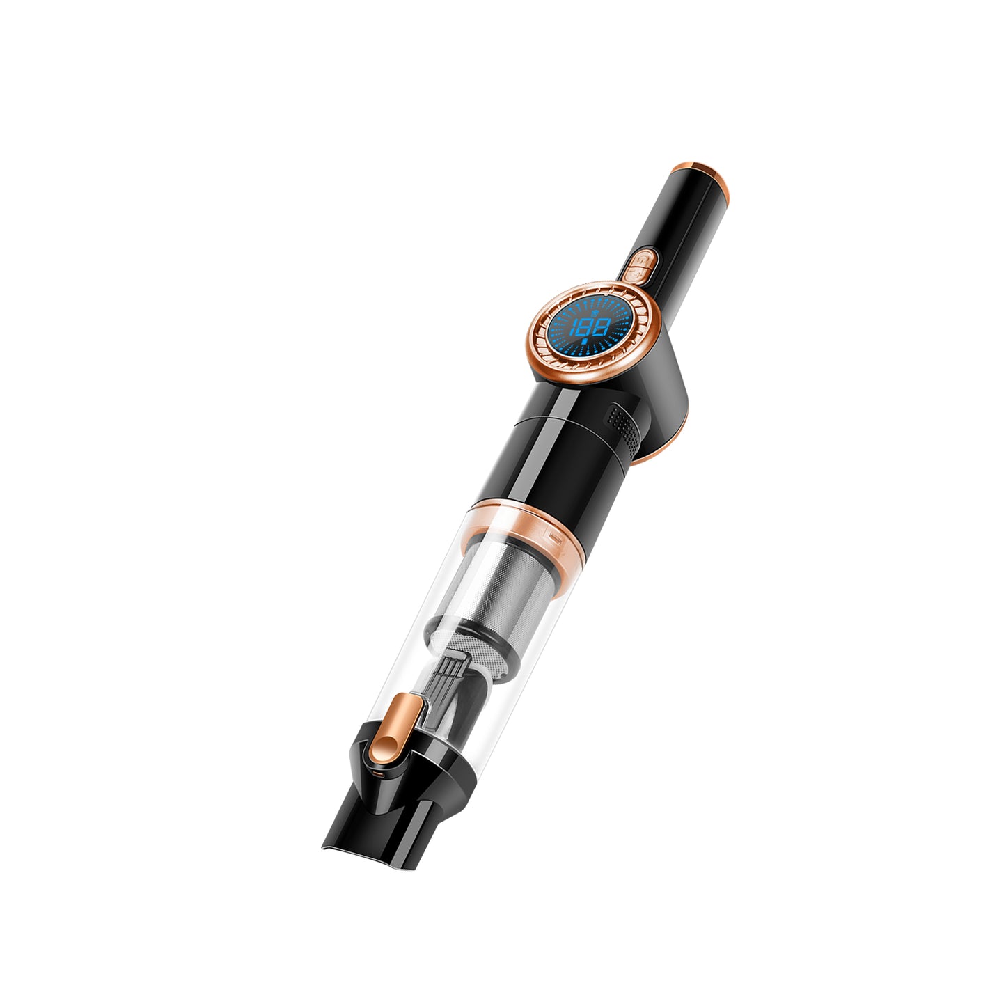TurboTronic CT20 Digital Håndstøvsuger - Sort/Guld