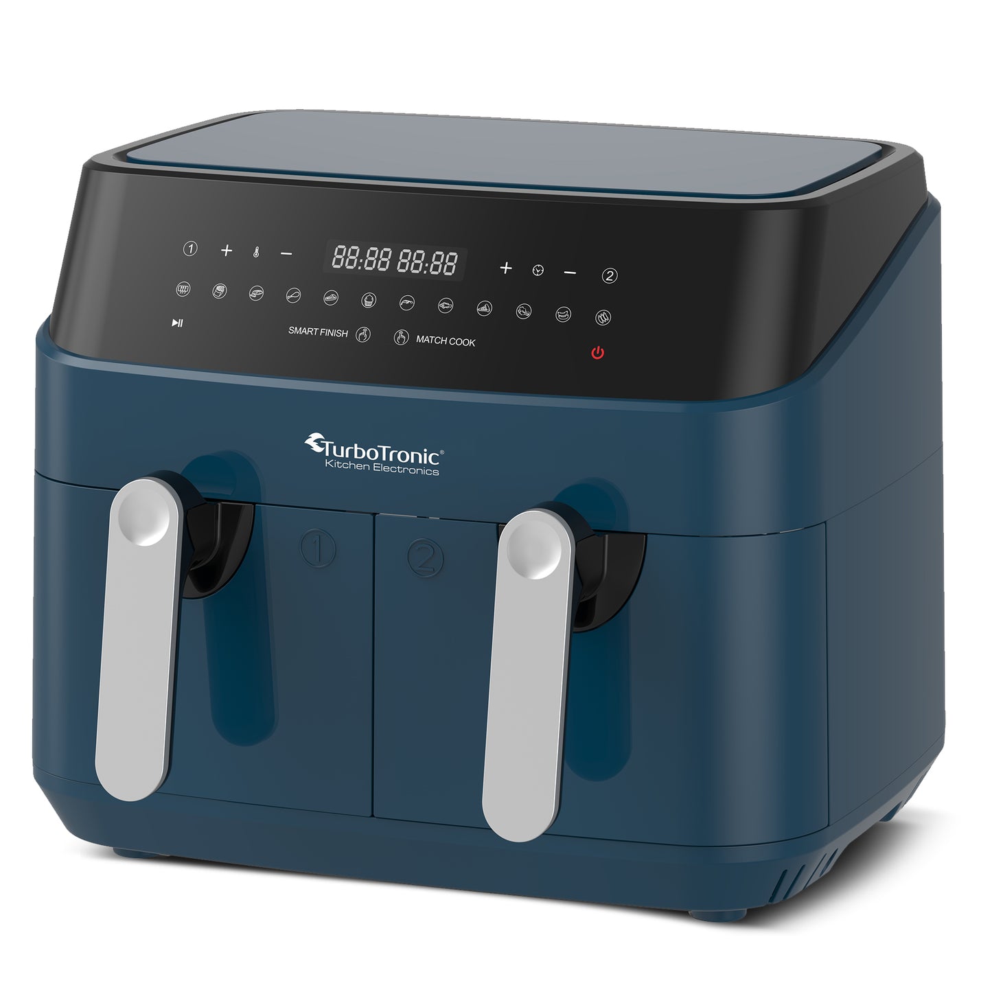 TurboTronic DAF5 Double Airfryer XXL - 9 Liter - Blå