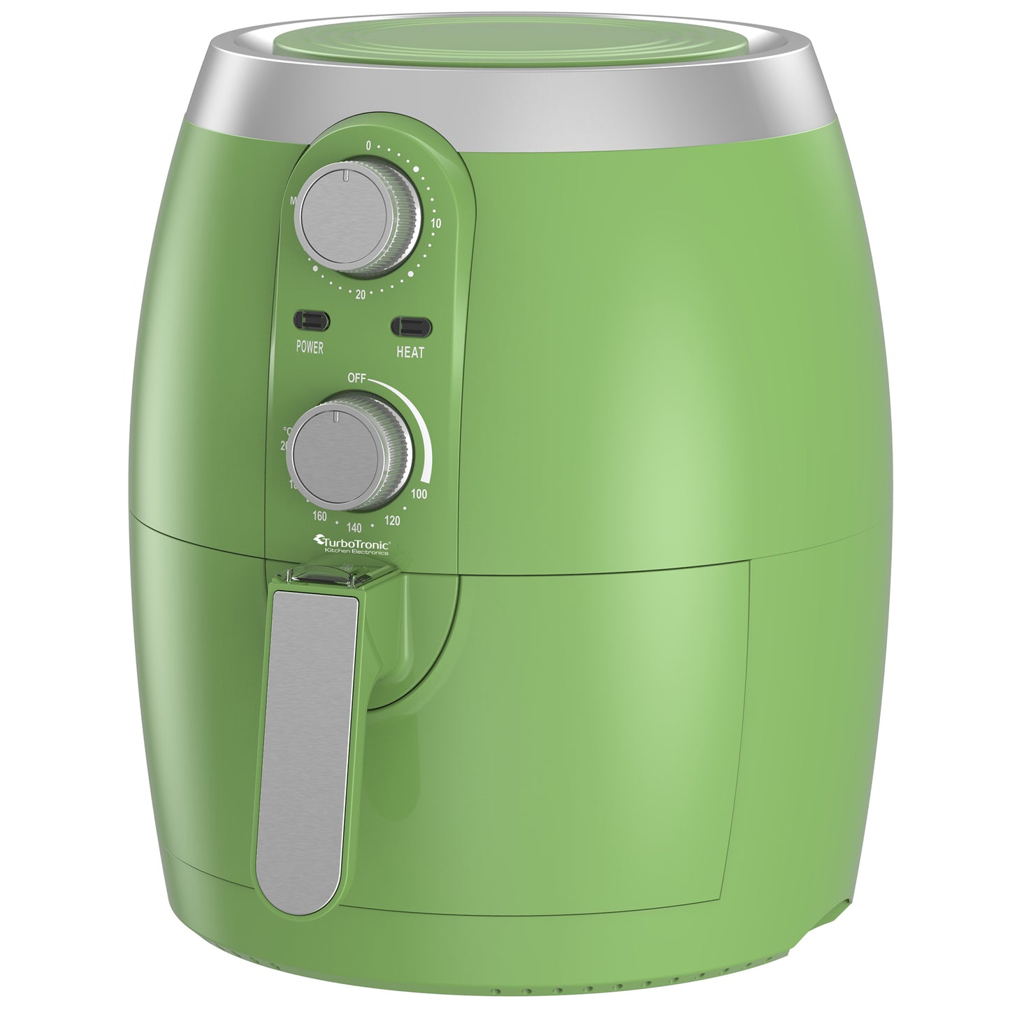 TurboTronic AF10M Airfryer - Hot air fryer - 3.5L - Grøn
