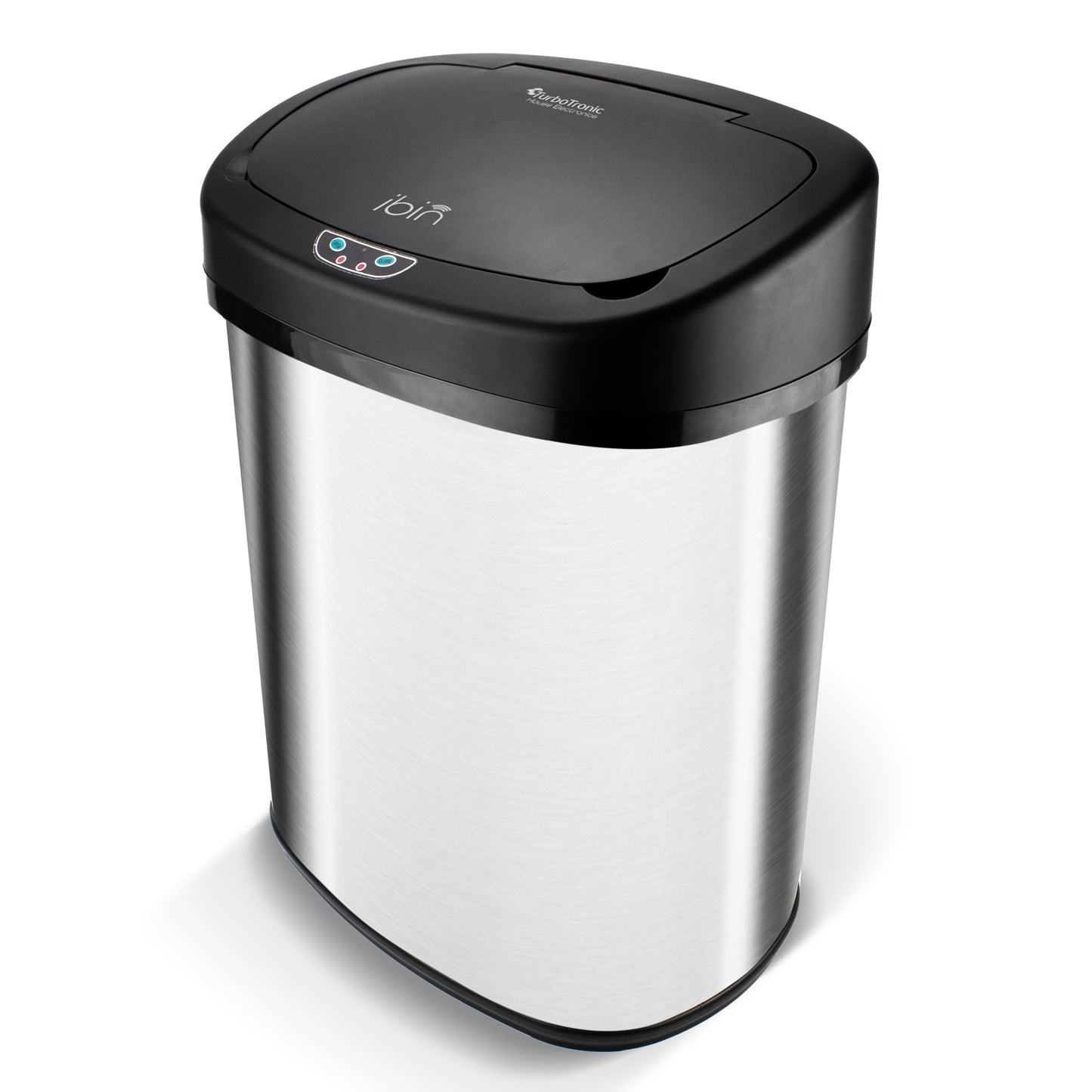 TurboTronic SB48 Skraldespand med Sensor - 48 liter - Sort/RVS