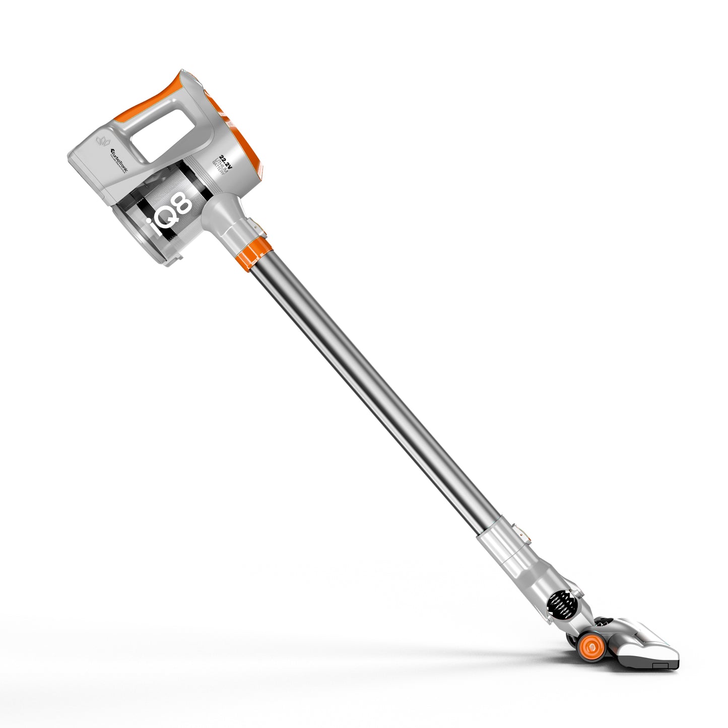 TurboTronic IQ8 Trådløs støvsuger med håndholdt støvsuger - Sølv/Orange