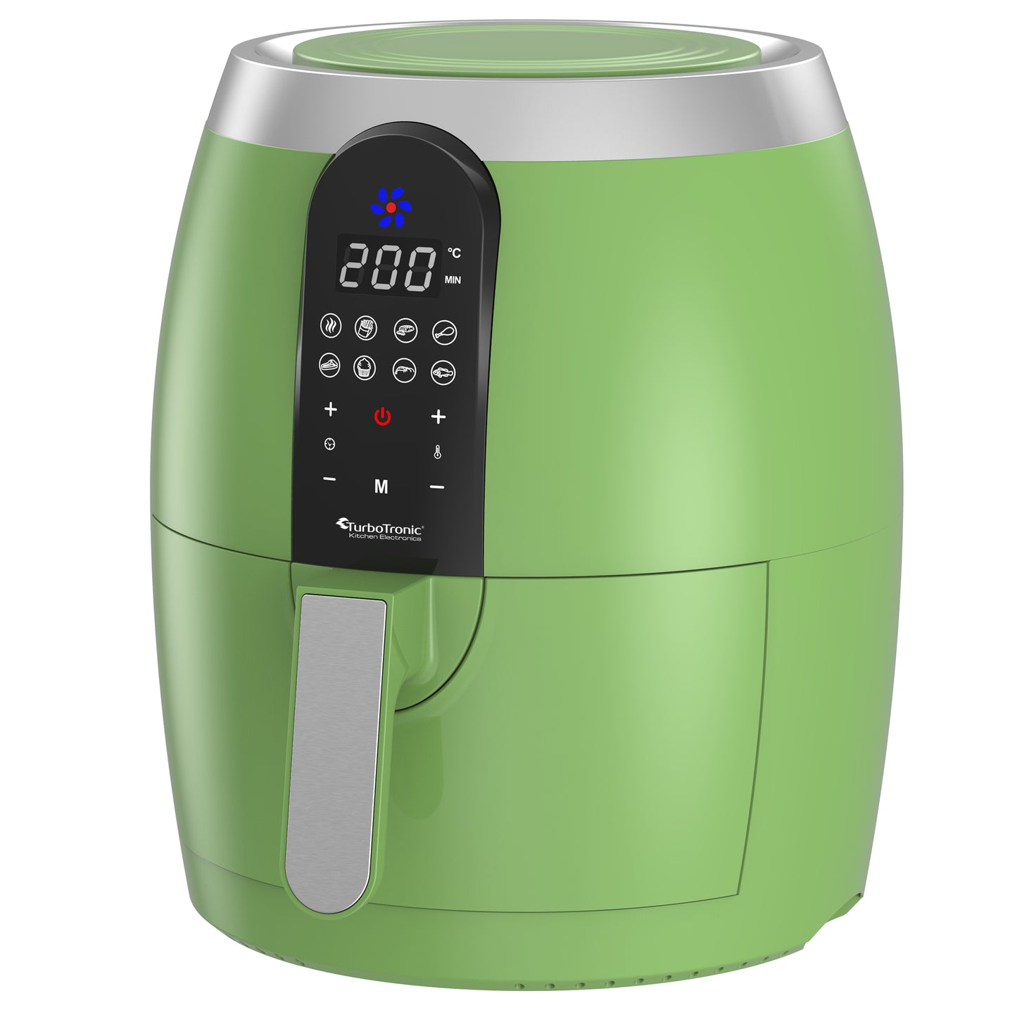 TurboTronic AF10D Digital Airfryer - Hot air fryer - 3.5L - Grøn