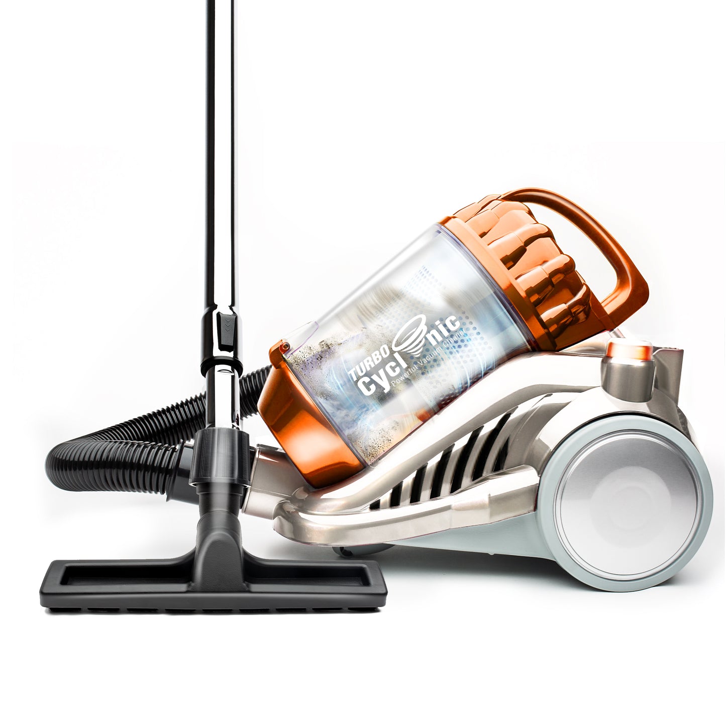TurboTronic CV05 Poseløs Støvsuger - 4 Liter - Orange/Sølv