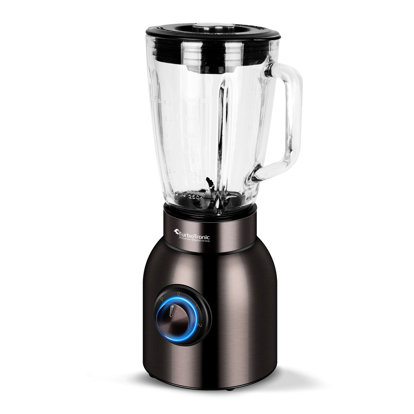 TurboTronic BG8 Blender - Grinder - 1.5 Liter - Rustfrit stål / Sort