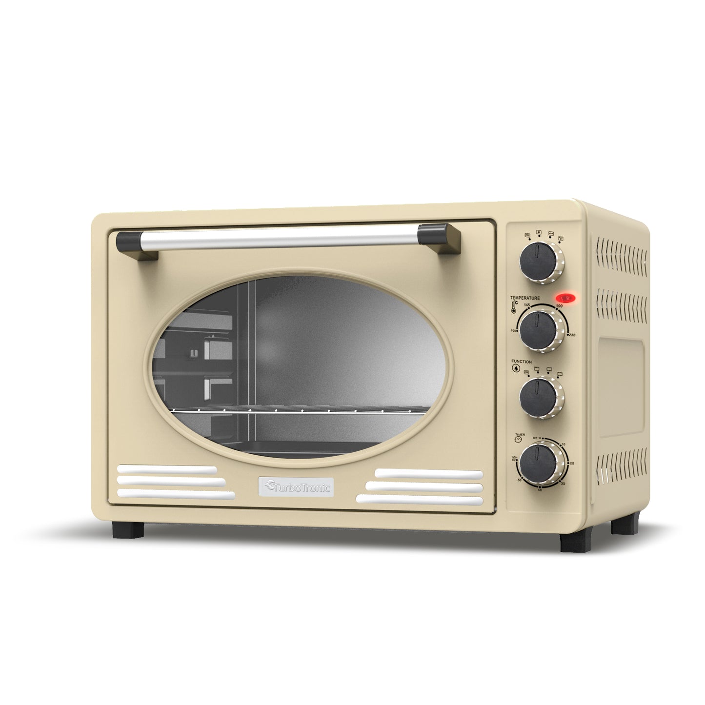 TurboTronic EV45R Retro Elektrisk Ovn - 45 liter - Creme