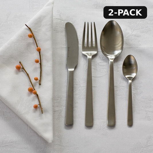 Kay Bojesen bestiksæt, 4 dele, poleret stål, Grand Prix – 2-pack