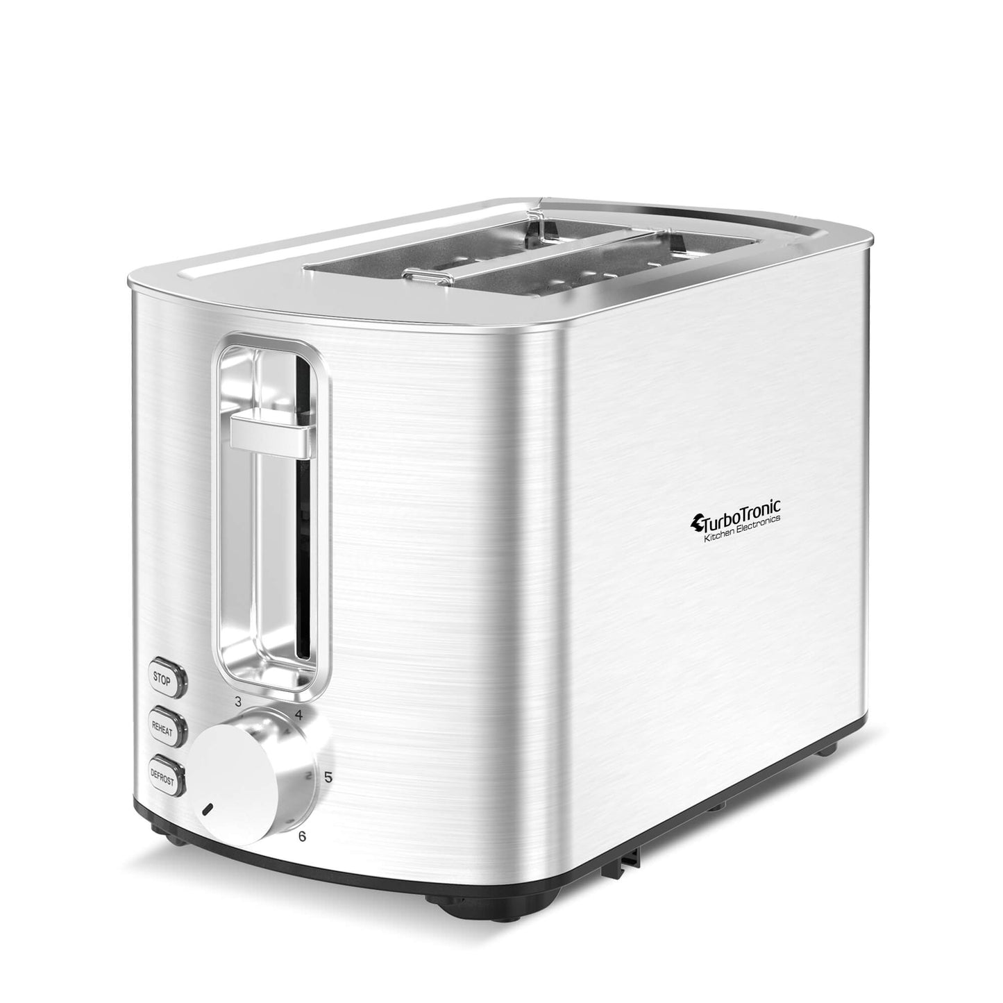 TurboTronic BF12 Toaster - Brødrister - 2 skiver - rustfrit stål