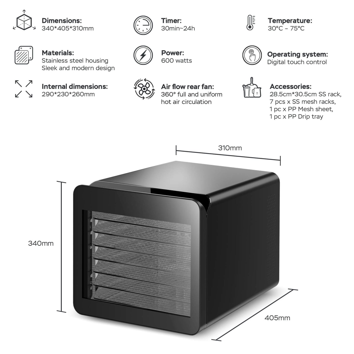 TurboTronic FD50 Fooddryer