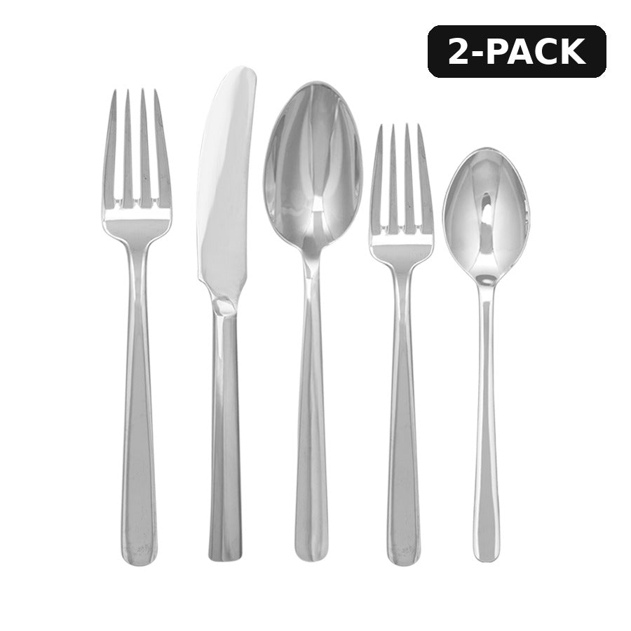Kay Bojesen bestiksæt, 5 dele, poleret stål, Grand Prix – 2-pack
