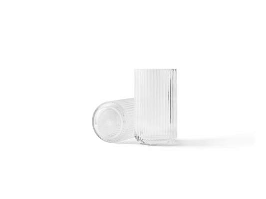 Lyngby vase, klar, glas, 25 cm